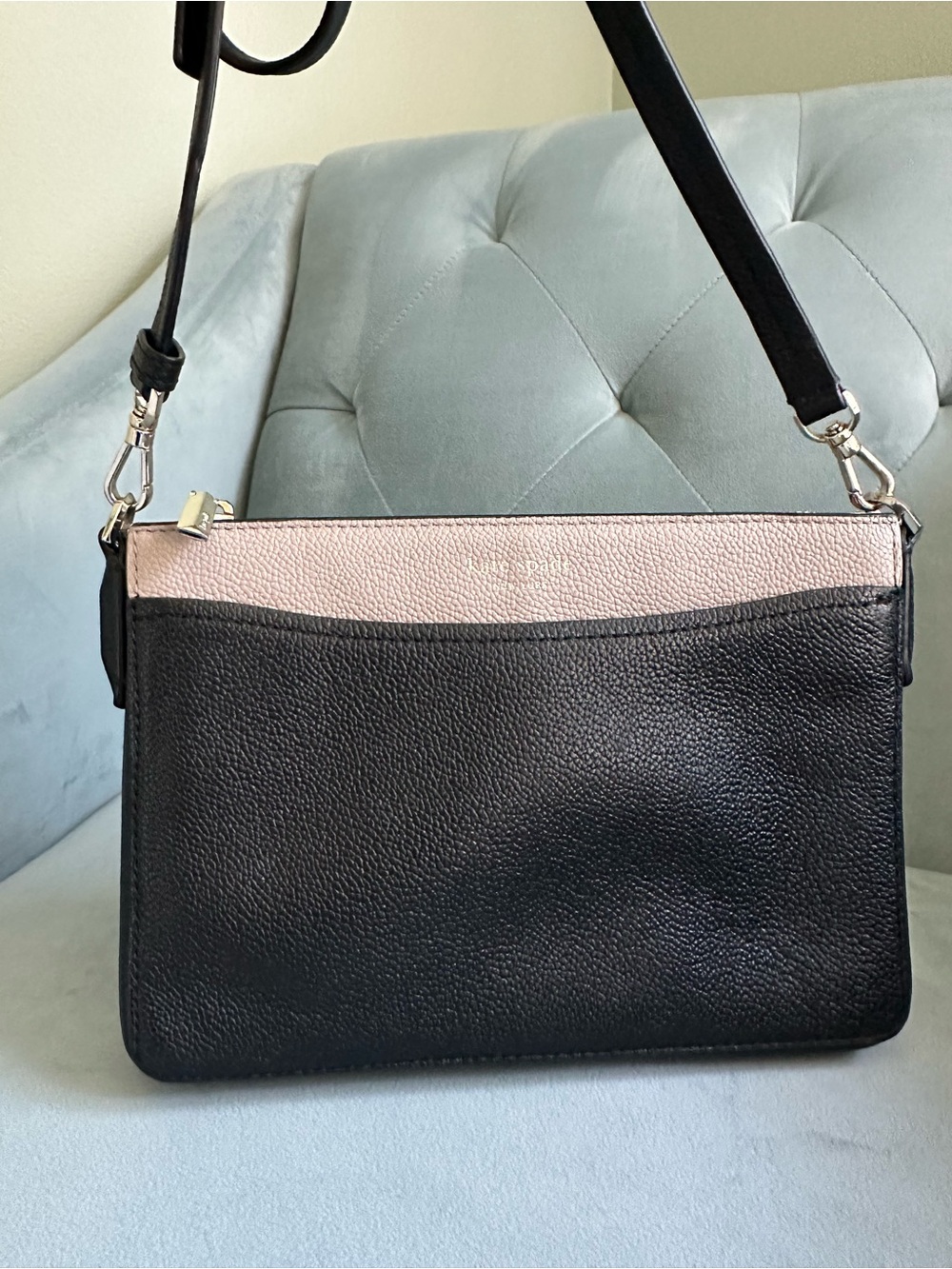 kate spade Black and tan two Tone Leather Crossbody